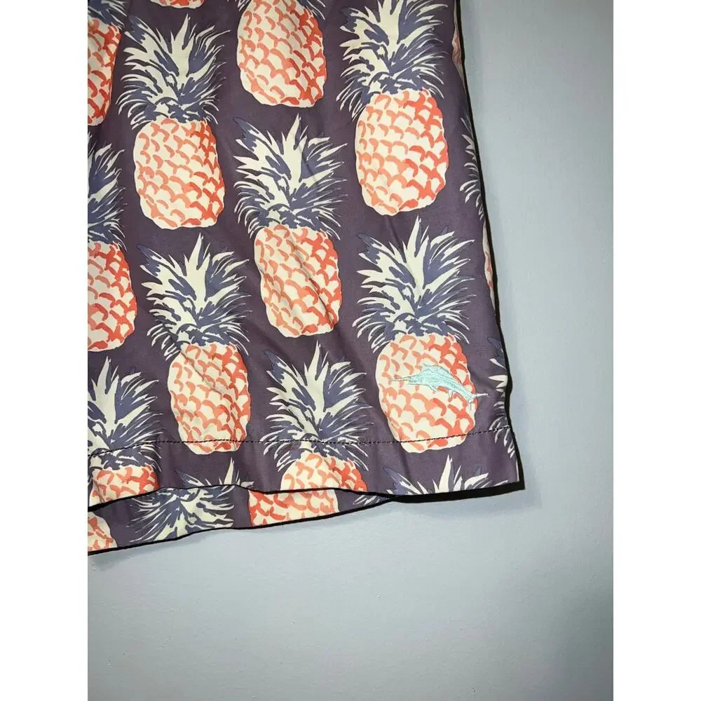 Tommy Bahama pineapple print swim trunks size small